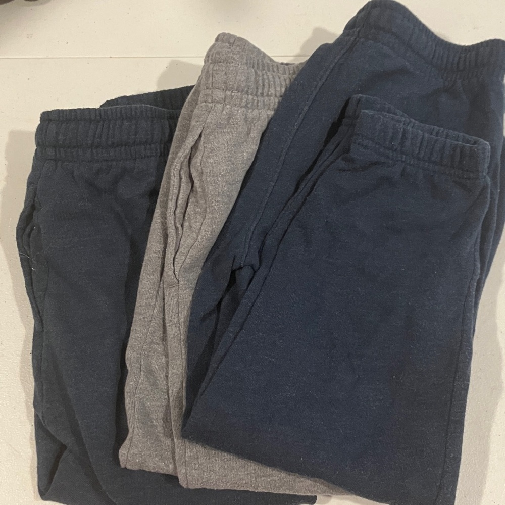 Athletic Works Kids' Navy and Gray Joggers